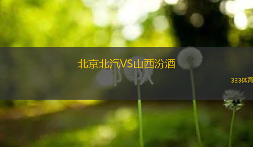  北京北汽VS山西汾酒